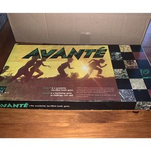 RARE Avante board game checkers & gin rummy Complete 1968 family GUC
